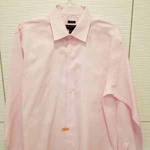 PRONTO UOMO PINK MENS DRESS SHIRT (Plus tie)